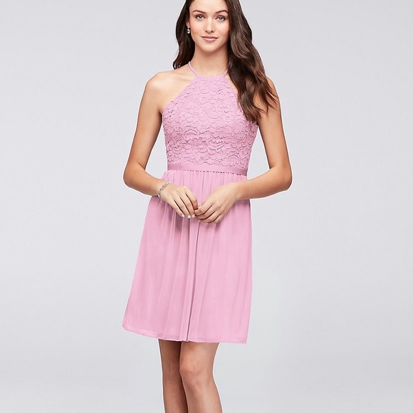 David’s Bridal short bridesmaid dress, (Parfait) - Picture 2 of 7